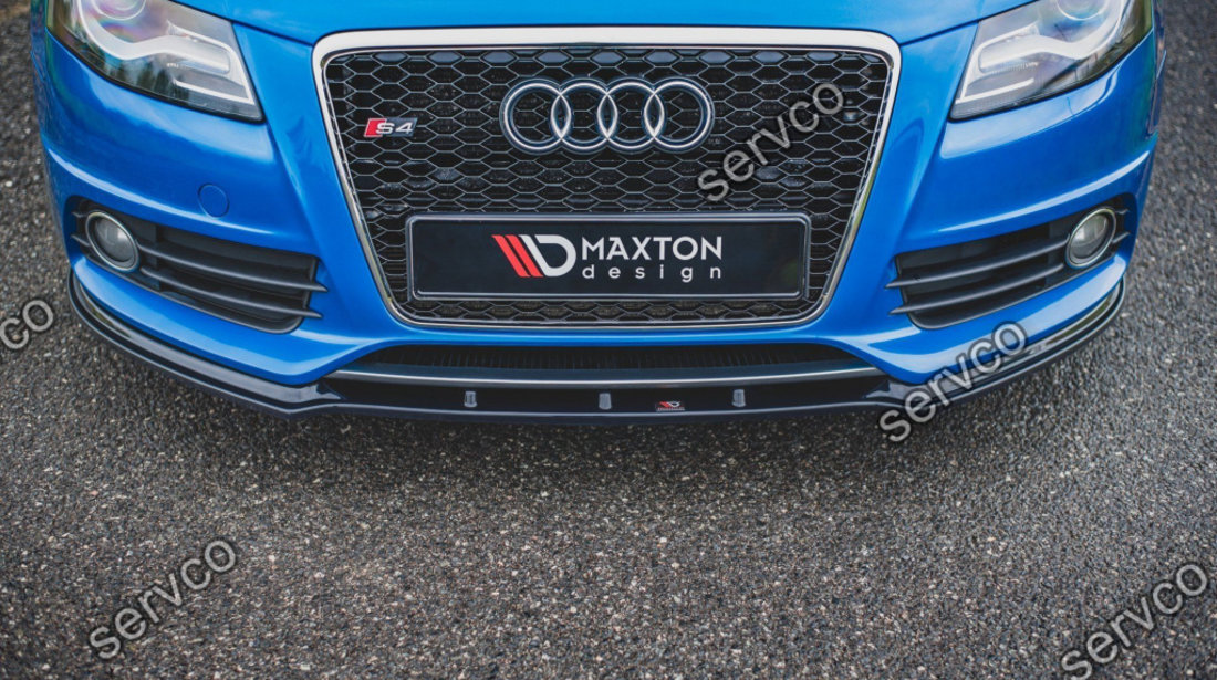 Prelungire splitter bara fata Audi A4 S4 B8 2008-2012 v5 - Maxton Design