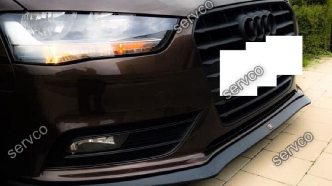 Prelungire splitter bara fata Audi A4 S4 B8 Facelift 2012-2014 v6 - Maxton Design