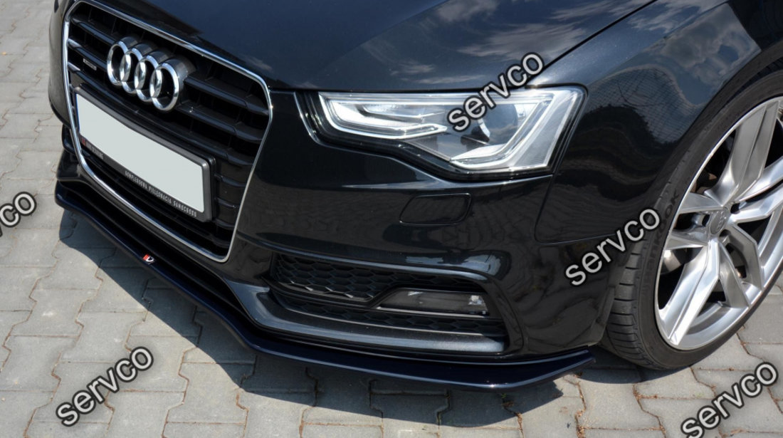 Prelungire splitter bara fata Audi A5 8T S-Line Facelift 2011-2015 v2 - Maxton Design