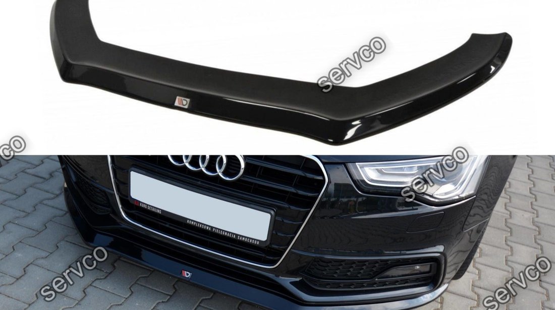 Prelungire splitter bara fata Audi A5 8T S-LINE Facelift 2011-2015 v1