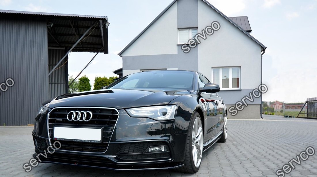 Prelungire splitter bara fata Audi A5 8T S-LINE Facelift 2011-2015 v1