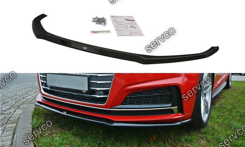 Prelungire splitter bara fata Audi A5 F5 S-Line 2016-2019 v2 - Maxton Design