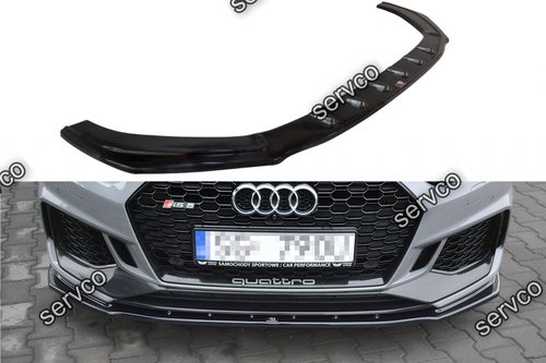 Prelungire splitter bara fata Audi A5 RS5 Coupe Mk2 F5 2017-2019 v8 - Maxton Design