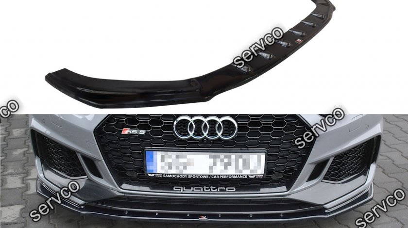 Prelungire splitter bara fata Audi A5 RS5 Coupe Mk2 F5 2017-2019 v8 - Maxton Design