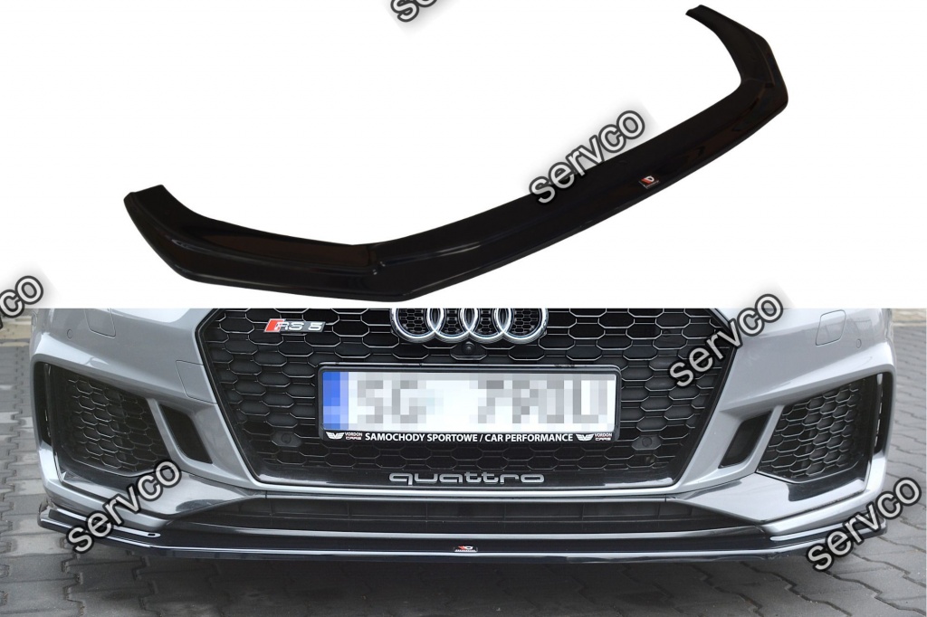 Prelungire splitter bara fata Audi A5 RS5 Coupe Mk2 F5 2017-2019 v9 - Maxton Design