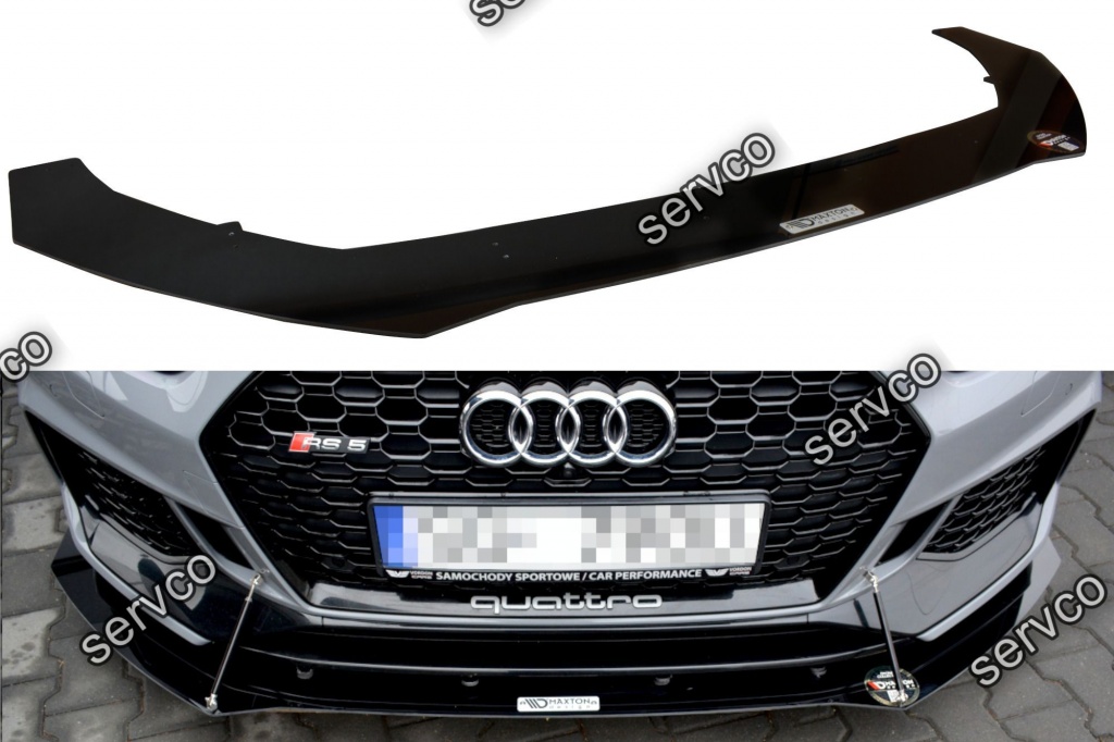 Prelungire splitter bara fata Audi A5 RS5 Mk2 F5 Coupe 2017-2019 v6 - Maxton Design