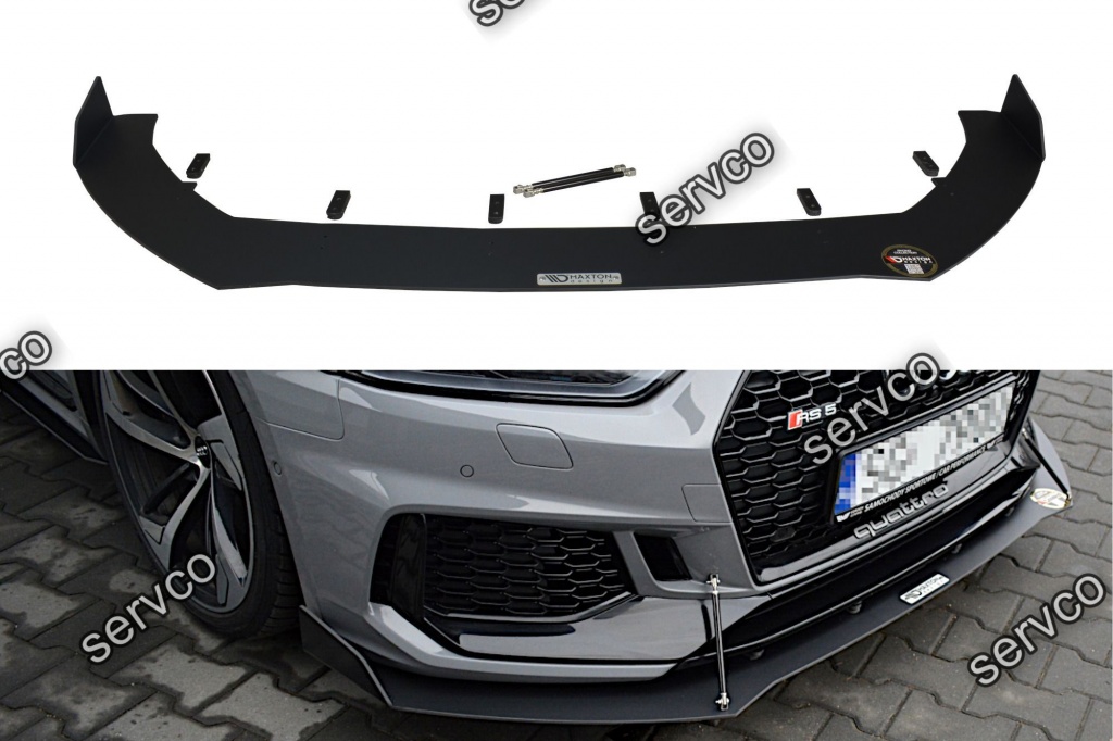 Prelungire splitter bara fata Audi A5 RS5 Mk2 F5 Coupe 2017-2019 v7 - Maxton Design