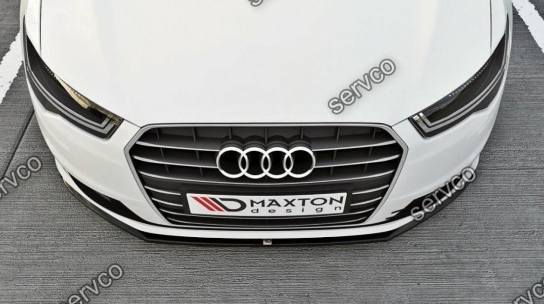 Prelungire splitter bara fata Audi A6 C7 4 Ultra Facelift 2014-2018 v2 - Maxton Design