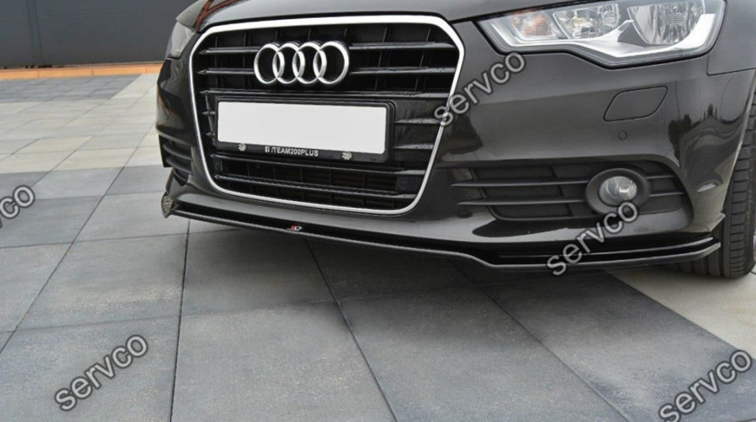 Prelungire splitter bara fata Audi A6 C7 4G 2011-2014 v1 - Maxton Design
