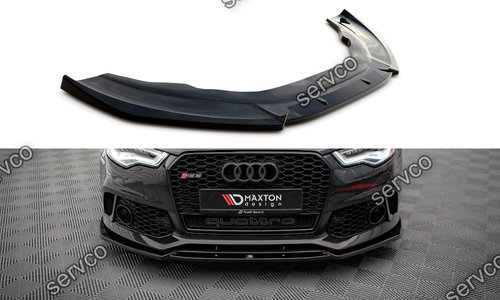 Prelungire splitter bara fata Audi A6 C7 RS6 Look 2011-2017 v11 - Maxton Design