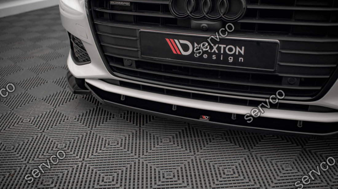 Prelungire splitter bara fata Audi A6 C8 2019- v12 - Maxton Design