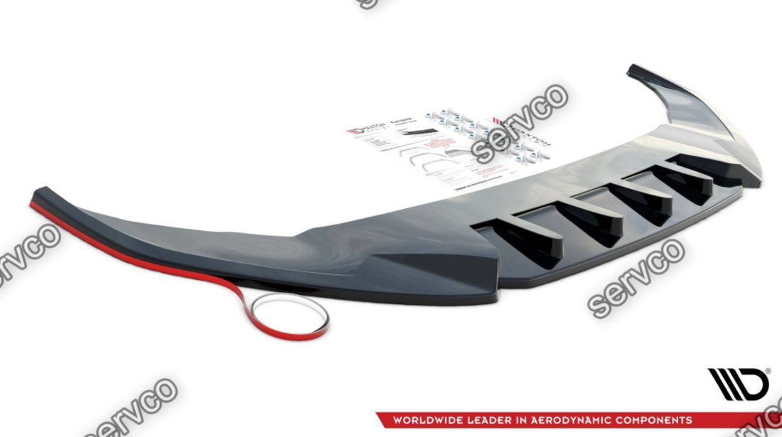 Prelungire splitter bara fata Audi A6 C8 2019- v12 - Maxton Design