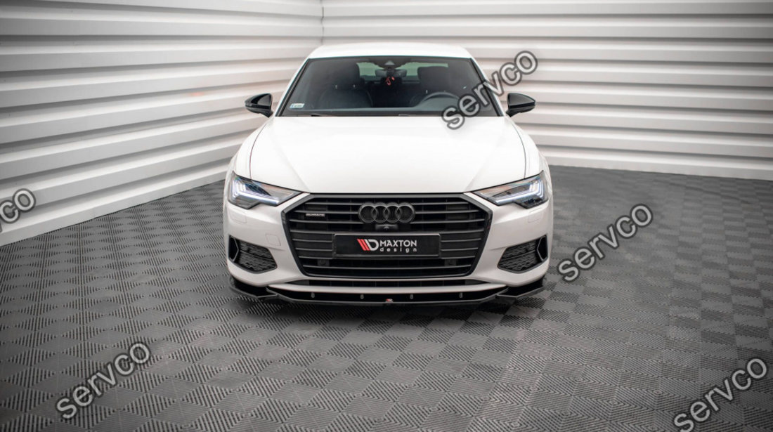 Prelungire splitter bara fata Audi A6 C8 2019- v12 - Maxton Design