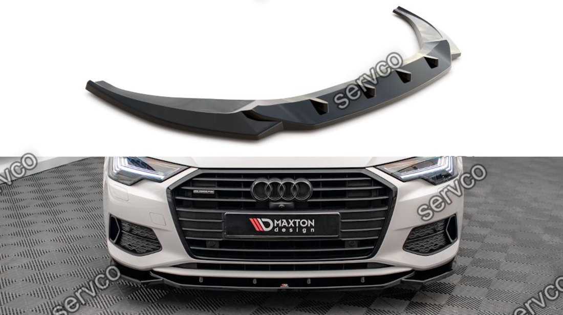 Prelungire splitter bara fata Audi A6 C8 2019- v12 - Maxton Design