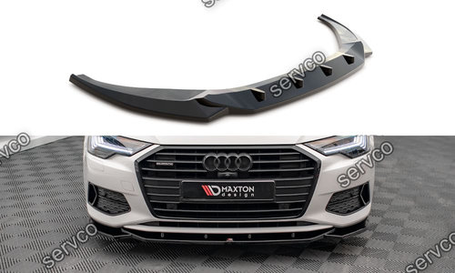 Prelungire splitter bara fata Audi A6 C8 2019- v12 - Maxton Design