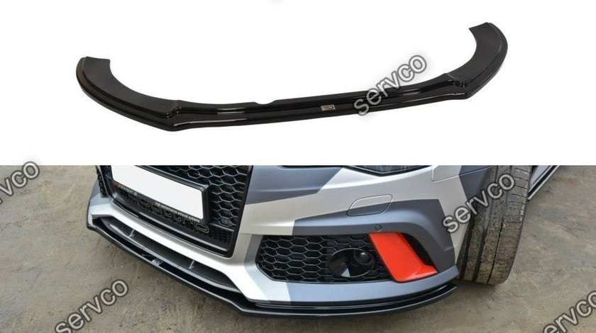 Prelungire splitter bara fata audi A6 RS6 C7 2012- 2018 v6 - Maxton Design