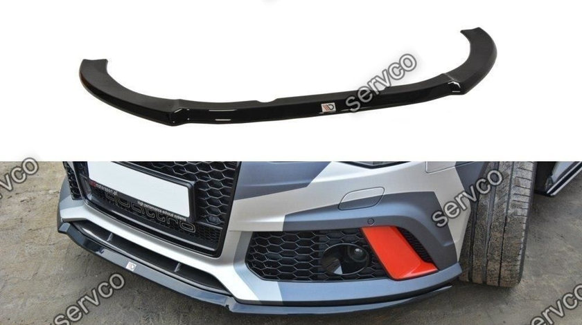 Prelungire splitter bara fata Audi A6 RS6 C7 2012- 2018 v7 - Maxton Design