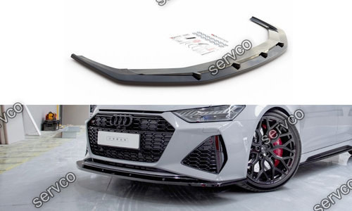 Prelungire splitter bara fata Audi A6 RS6 C8 2019- v4 - Maxton Design