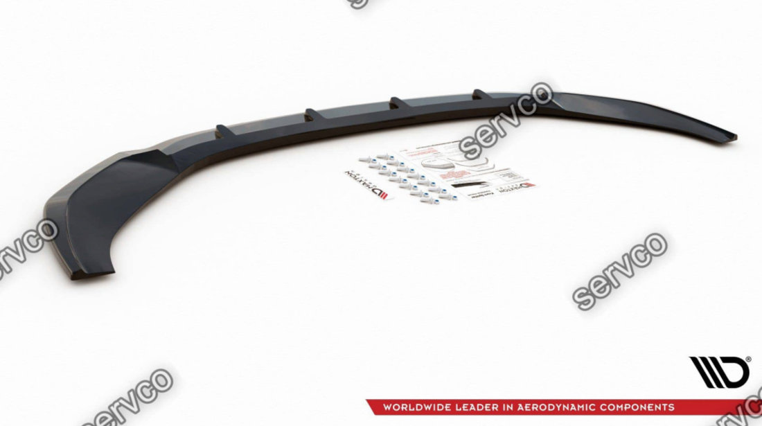 Prelungire splitter bara fata Audi A6 S-Line S6 C8 2019- v2 - Maxton Design