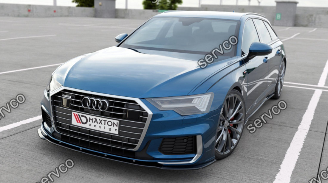 Prelungire splitter bara fata Audi A6 S-Line S6 C8 2019- v2 - Maxton Design