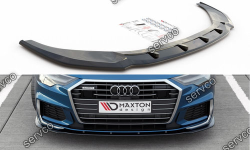 Prelungire splitter bara fata Audi A6 S-Line S6 C8 2019- v2 - Maxton Design