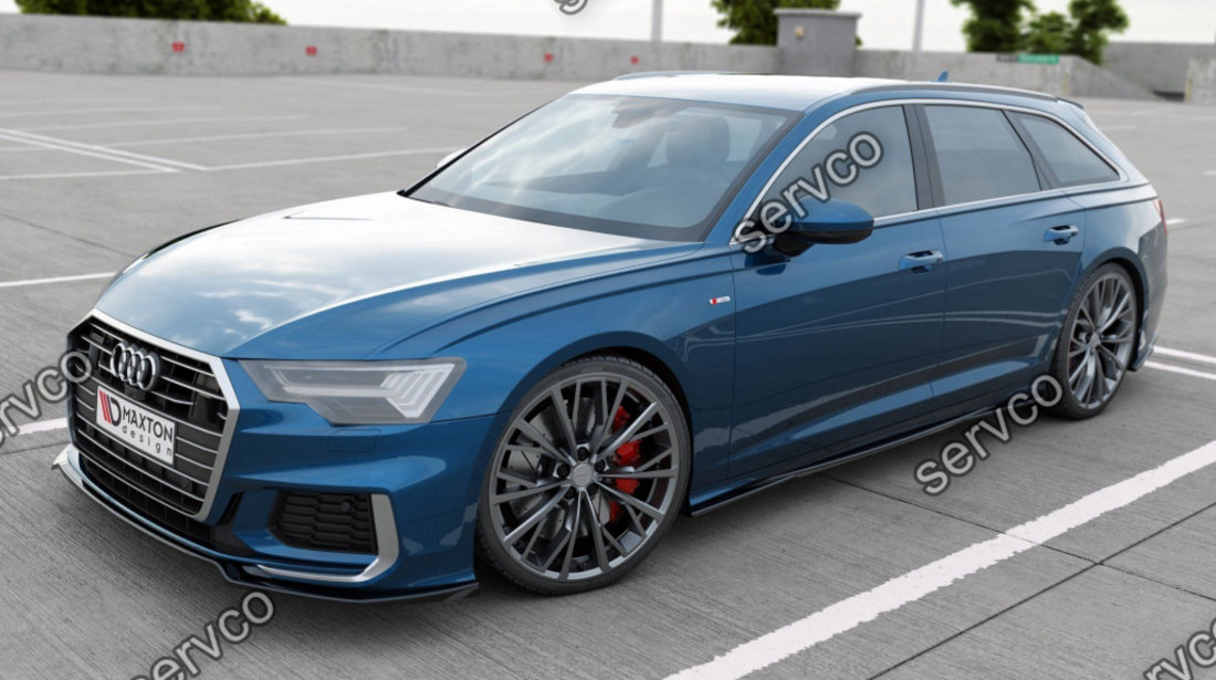 Prelungire splitter bara fata Audi A6 S-Line S6 C8 2019- v1 - Maxton Design