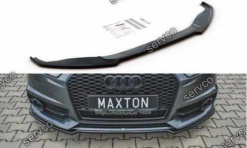 Prelungire splitter bara fata Audi A6 S6 C7 S line Sedan Avant Facelift 2014-2017 v9 - Maxton Design