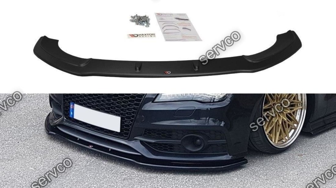 Prelungire splitter bara fata Audi A7 4G8 S-Line 2010-2014 v2 - Maxton Design