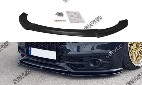 Prelungire splitter bara fata Audi A7 4G8 S-Line 2010-2014 v1 - Maxton Design
