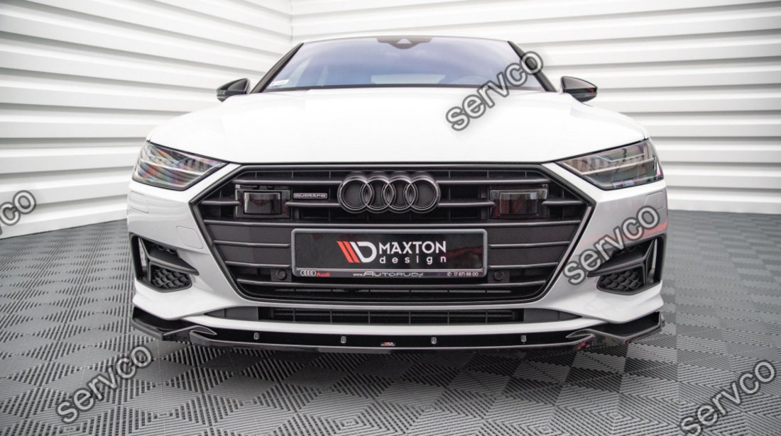 Prelungire splitter bara fata Audi A7 C8 2018- v3 - Maxton Design