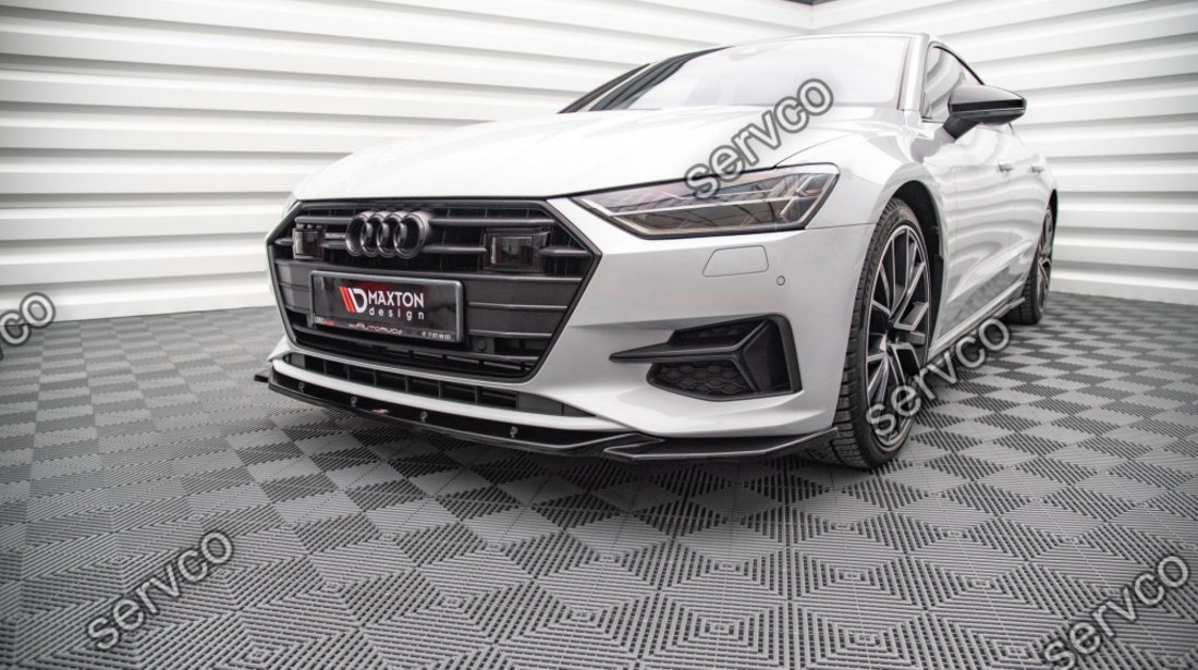 Prelungire splitter bara fata Audi A7 C8 2018- v4 - Maxton Design