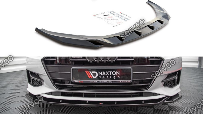 Prelungire splitter bara fata Audi A7 C8 2018- v4 - Maxton Design