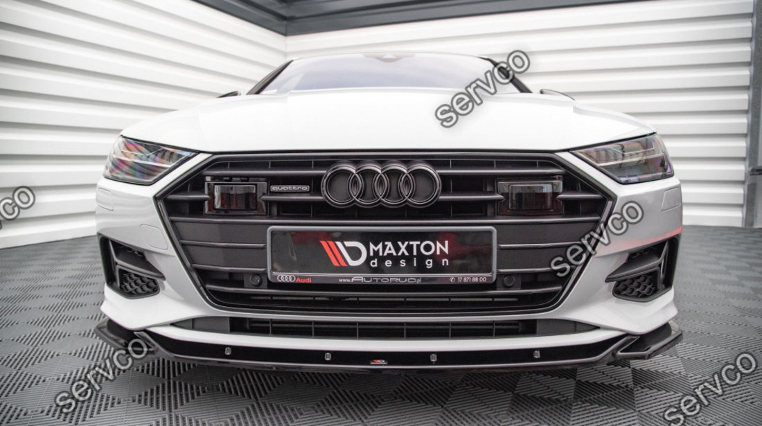 Prelungire splitter bara fata Audi A7 C8 2018- v4 - Maxton Design