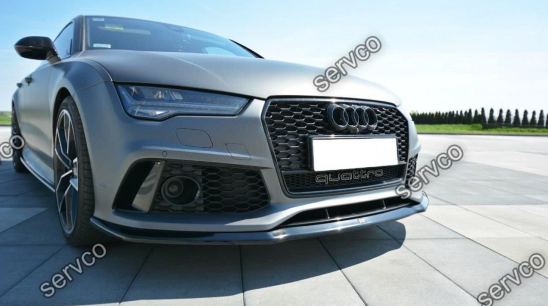 Prelungire splitter bara fata Audi A7 RS7 Facelift 2014-2017 v5 - Maxton Design