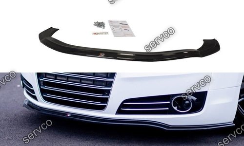 Prelungire splitter bara fata Audi A8 D4 2010-2013 v1 - Maxton Design