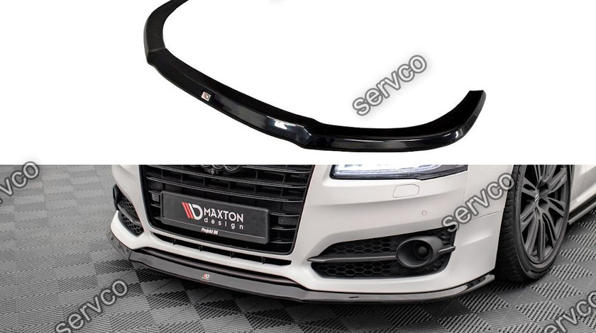 Prelungire splitter bara fata Audi A8 S8 D4 2013-2017 v3 - Maxton Design