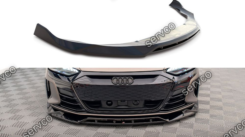 Prelungire splitter bara fata Audi e-Tron GT / RS GT RS Mk1 2021- v2 - Maxton Design