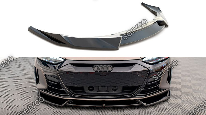 Prelungire splitter bara fata Audi e-Tron GT / RS GT RS Mk1 2021- v1 - Maxton Design