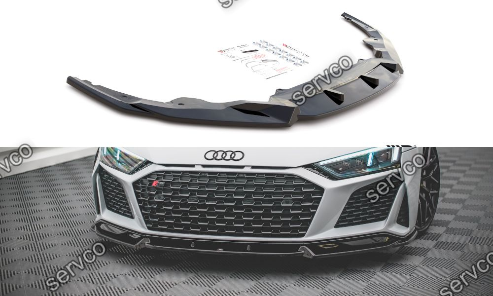 Prelungire splitter bara fata Audi R8 Mk2 Facelift 2018- v7 - Maxton Design