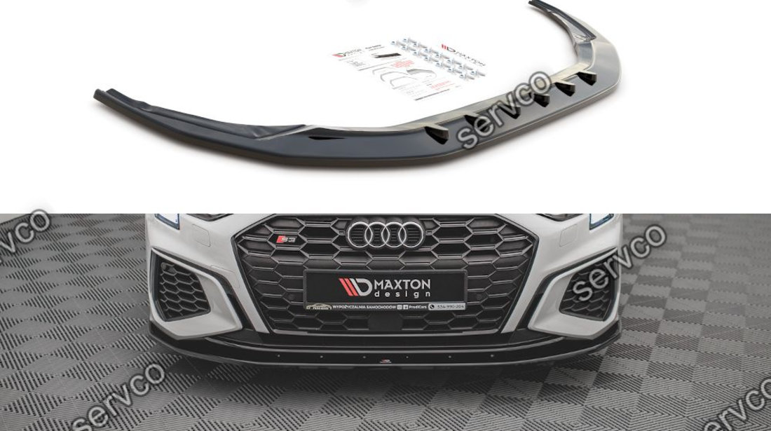 Prelungire splitter bara fata Audi S3 A3 S-Line 8Y 2020- v1 - Maxton Design