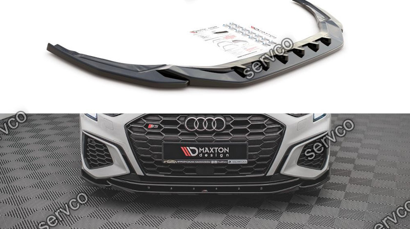 Prelungire splitter bara fata Audi S3 A3 S-Line 8Y 2020- v4 - Maxton Design