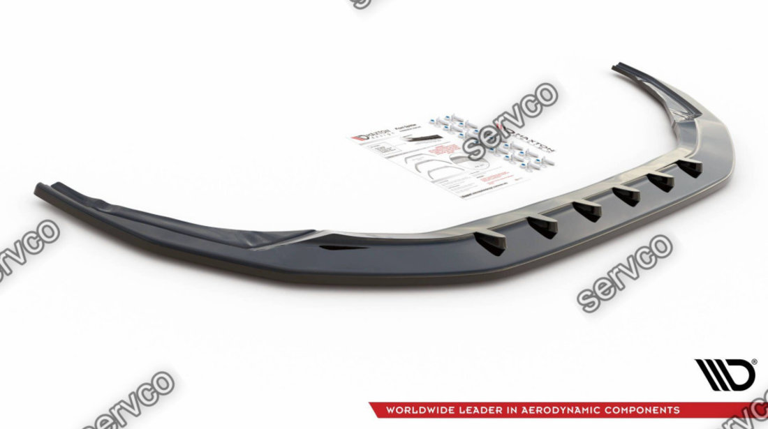 Prelungire splitter bara fata Audi S3 A3 S-Line 8Y 2020- v1 - Maxton Design