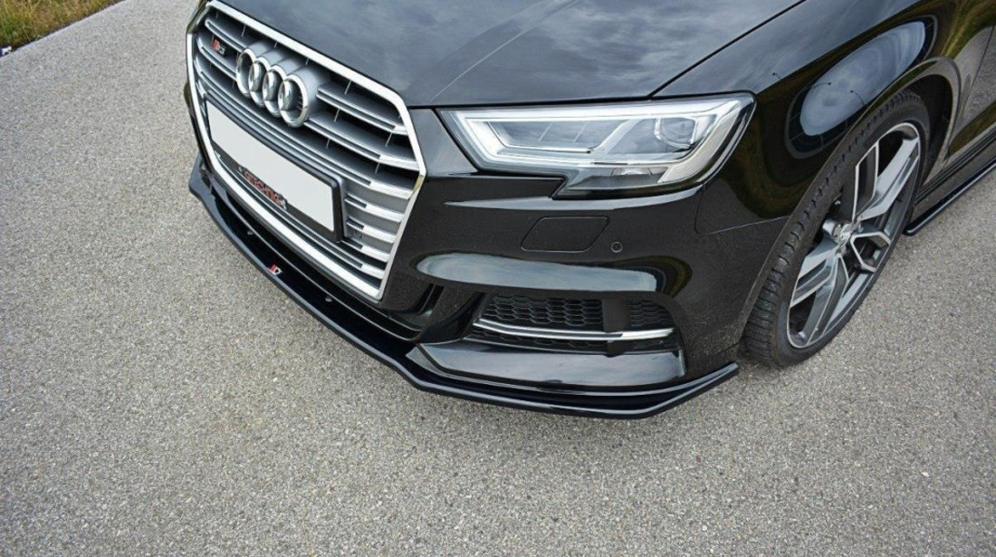 Prelungire splitter bara fata Audi S3 A3 S-Line 8V Facelift 2017- v12 - Maxton Design