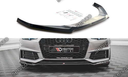 Prelungire splitter bara fata Audi S4 A4 S-Line B9 2015-2019 v11 - Maxton Design