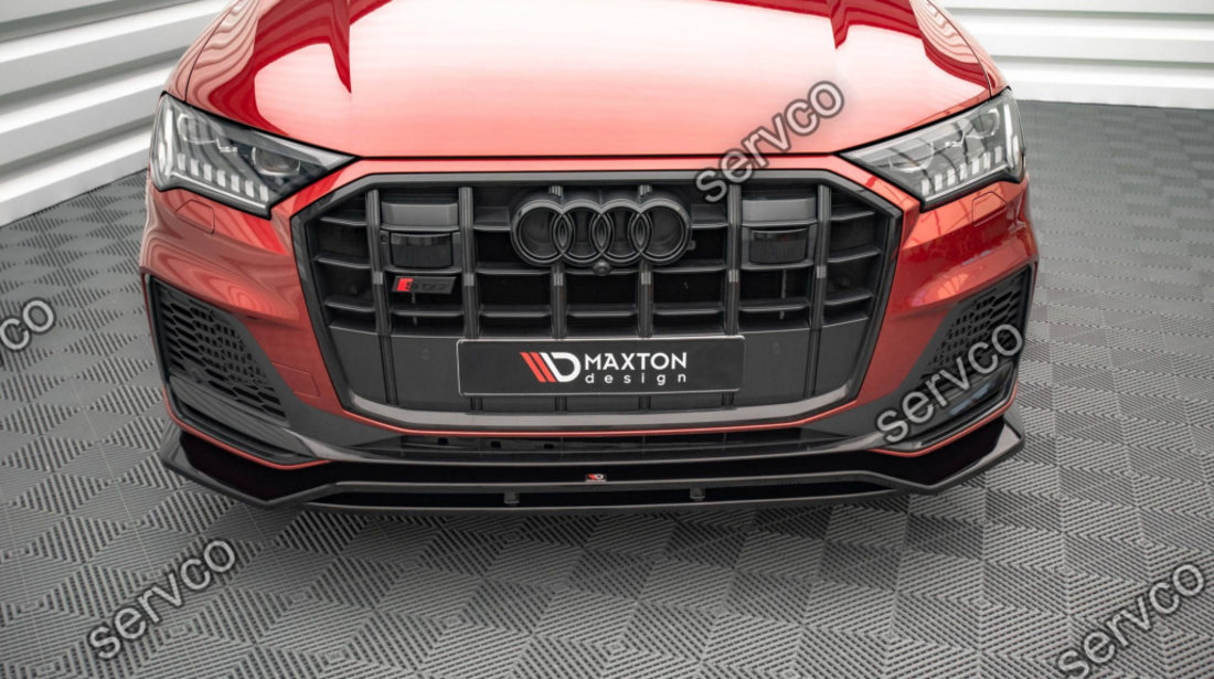 Prelungire splitter bara fata Audi SQ7 Q7 S-Line Mk2 (4M) Facelift 2019- v2 - Maxton Design