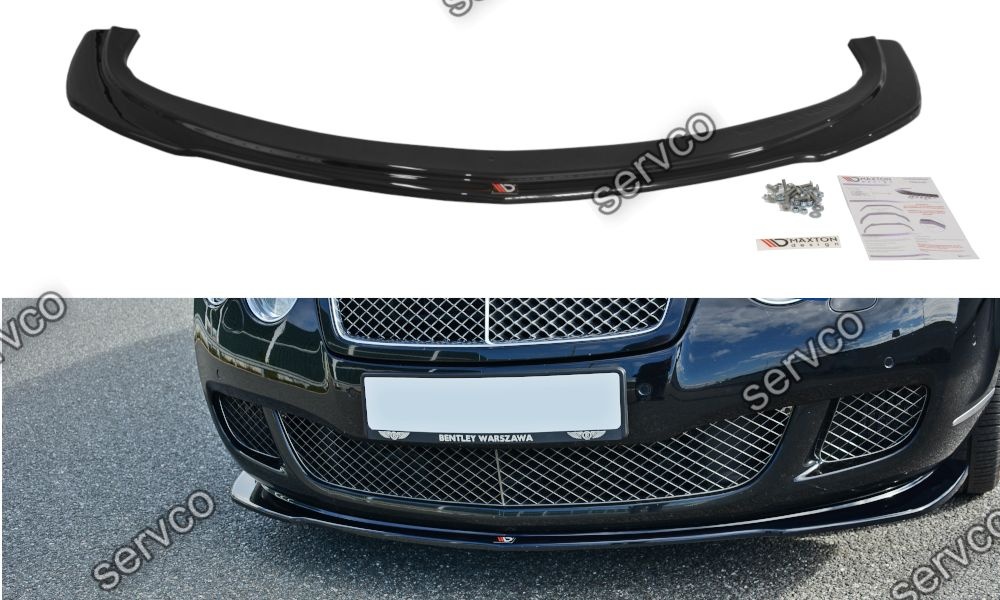 Prelungire splitter bara fata Bentley Continental GT 2009-2011 v1 - Maxton Design
