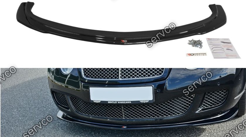 Prelungire splitter bara fata Bentley Continental GT 2009-2011 v1 - Maxton Design