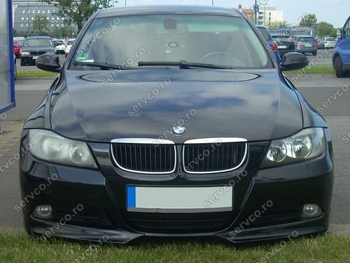 Prelungire splitter bara fata BMW E90 E91 M TECH Aerodynamic pachet seria 3 2005 - 2008