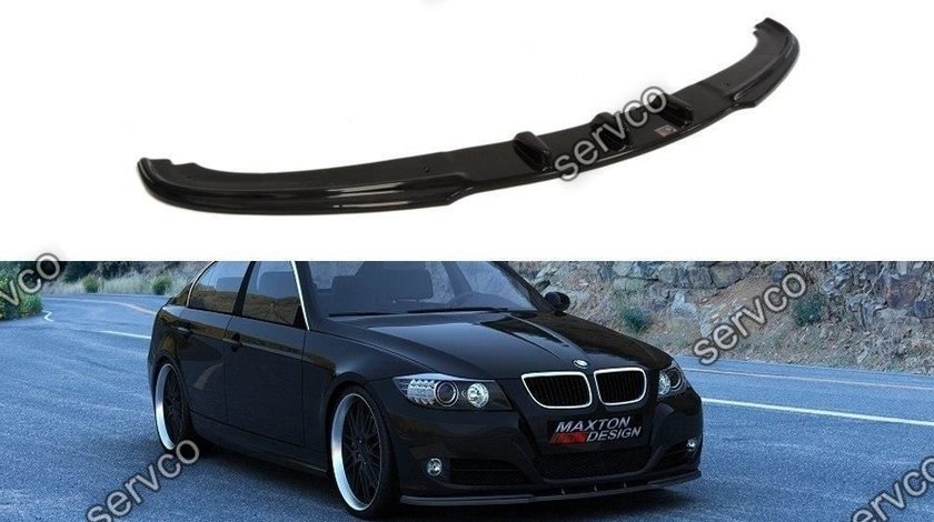 Prelungire splitter bara fata Bmw eria 3 E90 E91 Facelift 2008-2011 v1 - Maxton Design