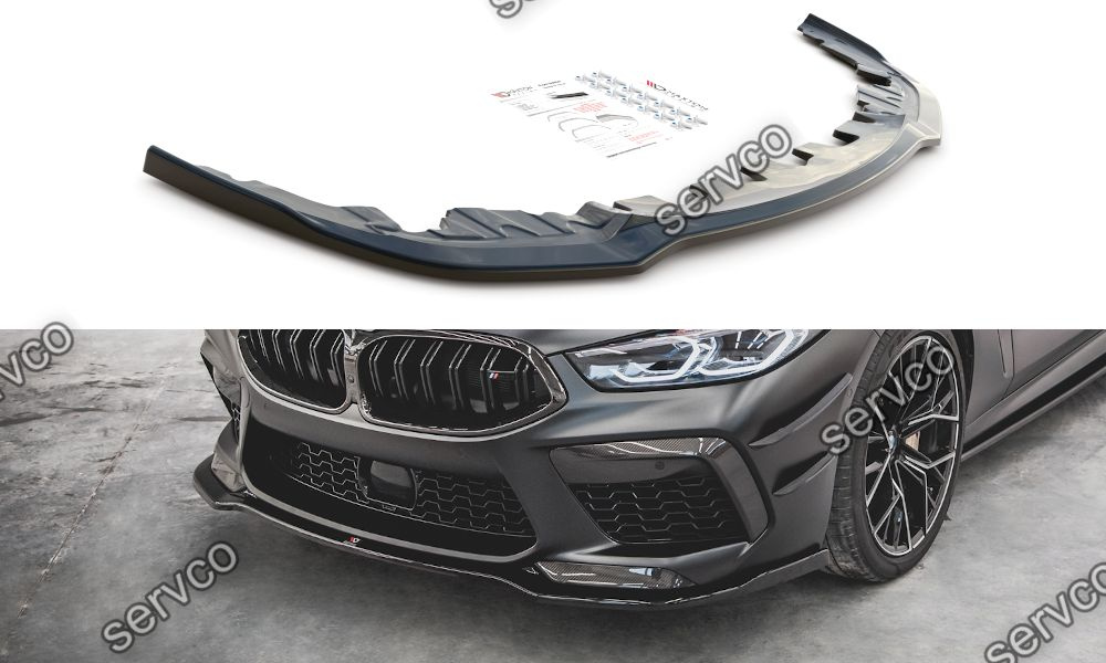 Prelungire splitter bara fata Bmw M8 Gran Coupe F93 2019- v2 - Maxton Design